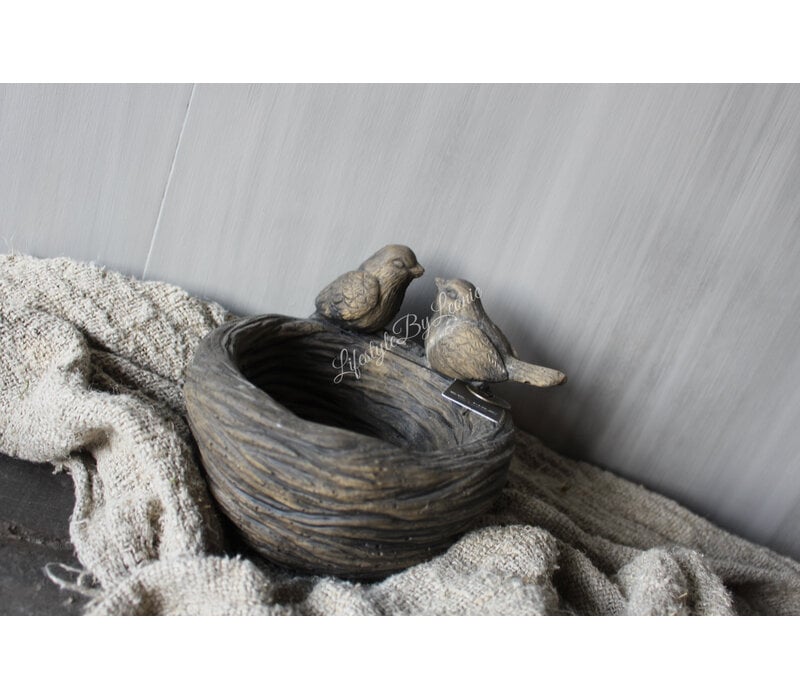 Brynxz birds on a nest Brown 16cm