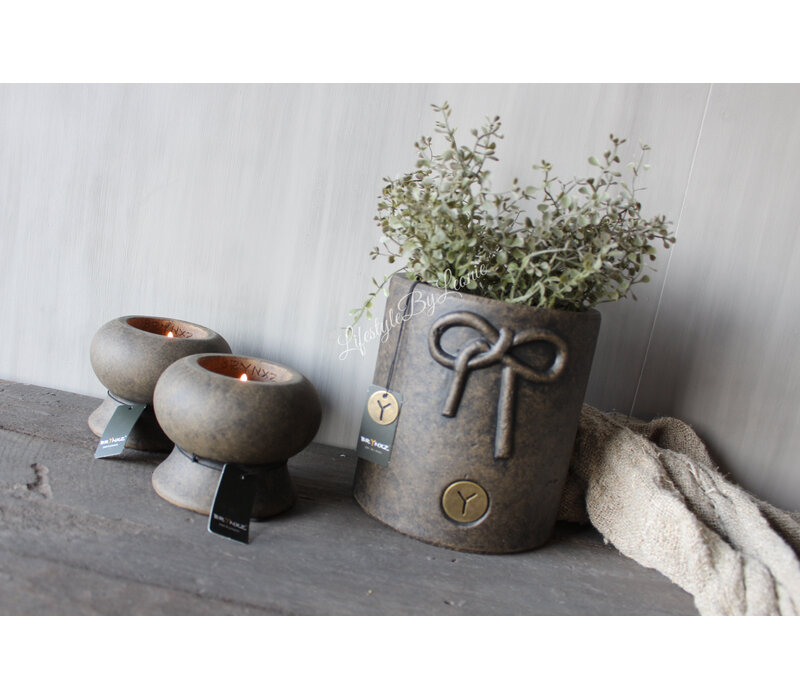 Brynxz tealight cup luxury Brown 12 cm