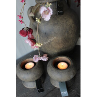 Brynxz tealight cup luxury Brown 12cm