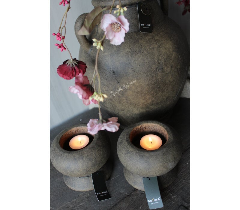 Brynxz tealight cup luxury Brown 12cm