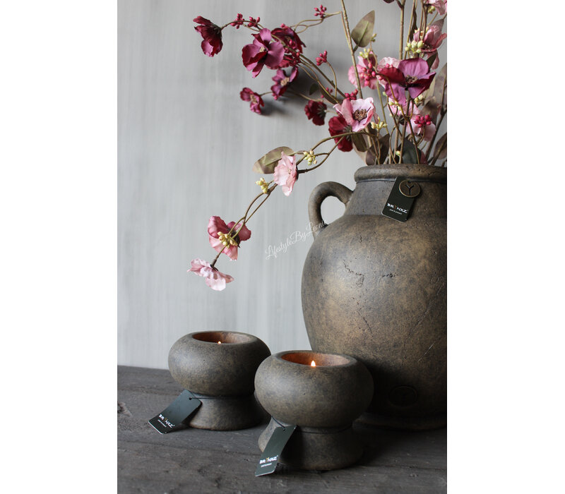 Brynxz tealight cup luxury Brown 12 cm