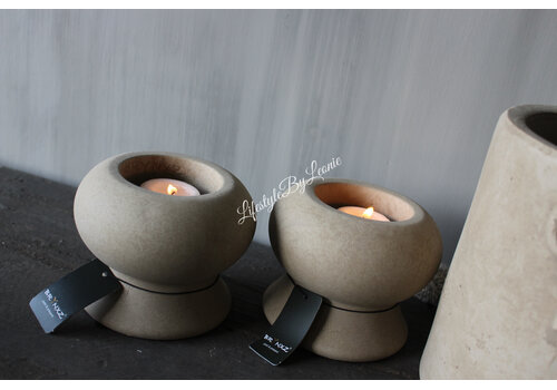 Brynxz Brynxz tealight cup luxury Taupe 12 cm