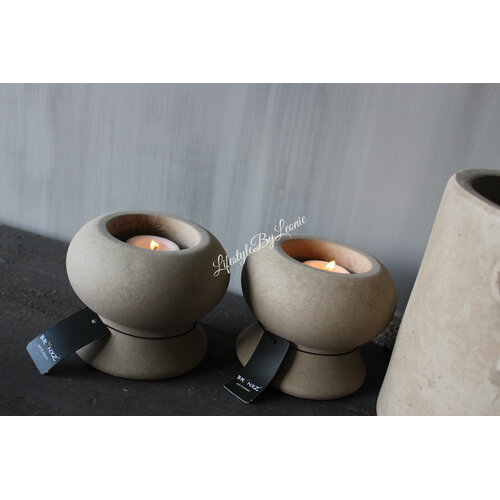 Brynxz tealight cup luxury Taupe 12 cm 