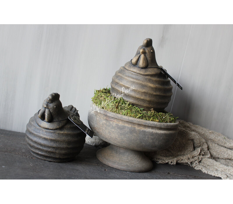 Brynxz chicken with lines Brown 12cm