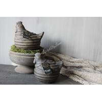 Brynxz chicken with lines Brown 12cm