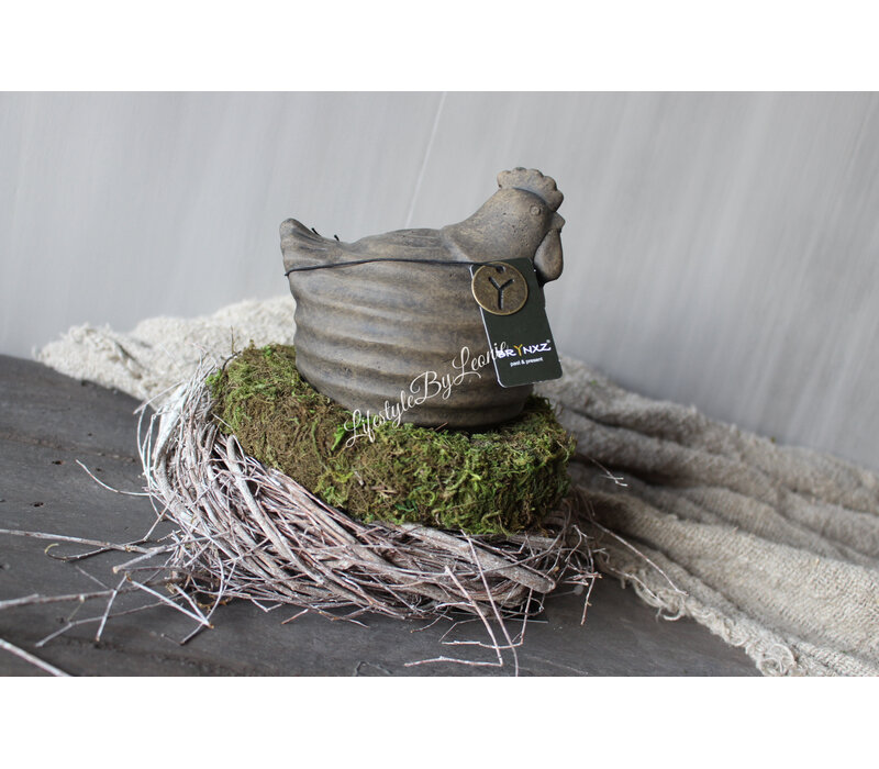 Brynxz chicken with lines Brown 15 cm