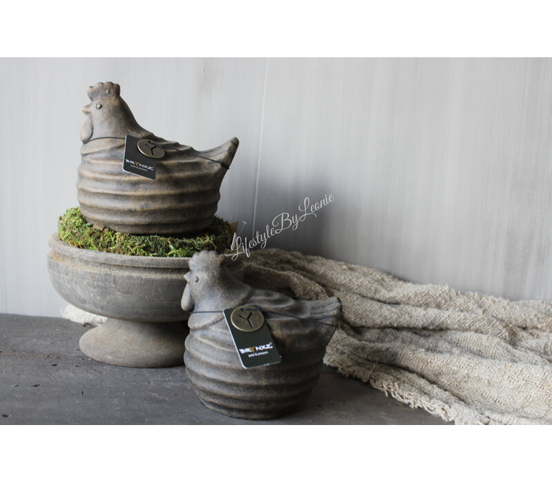 Brynxz chicken with lines Brown 15 cm