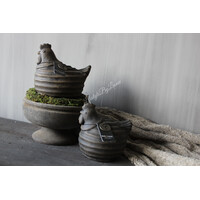 Brynxz chicken with lines Brown 15 cm