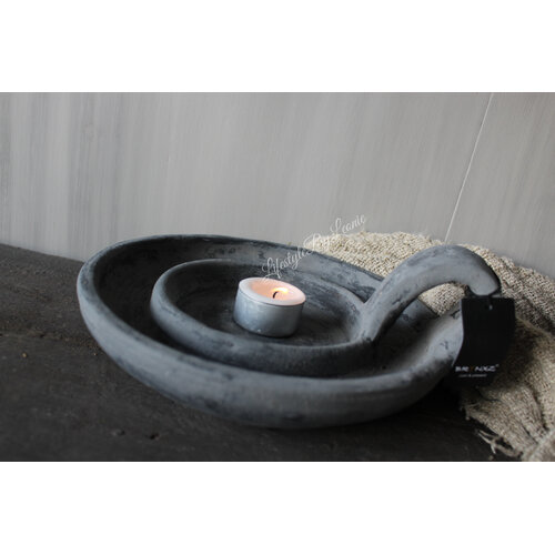 Brynxz candleholder Stone black 22 cm 