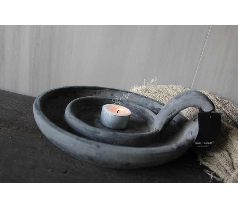 Brynxz candleholder Stone black 22 cm