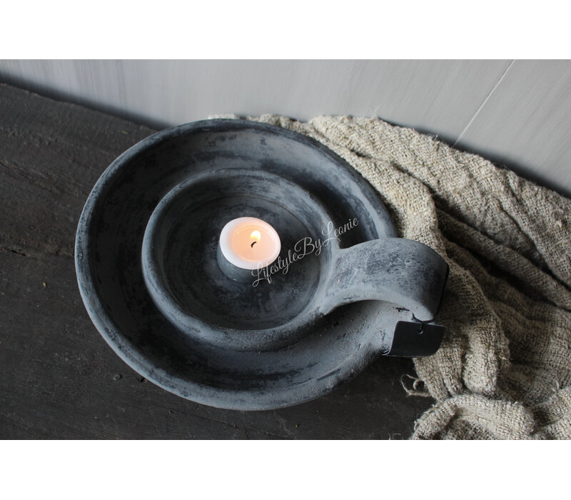 Brynxz candleholder Stone black 22 cm