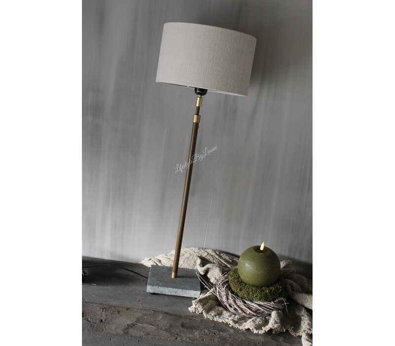 Tafellamp met hardstenen voet verstelbaar 60 cm