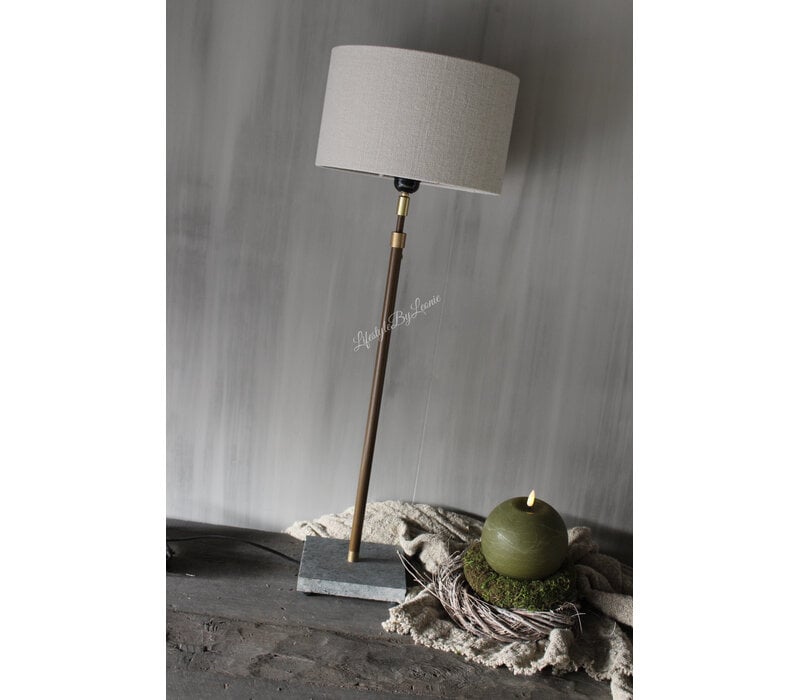 Tafellamp met hardstenen voet verstelbaar 60cm