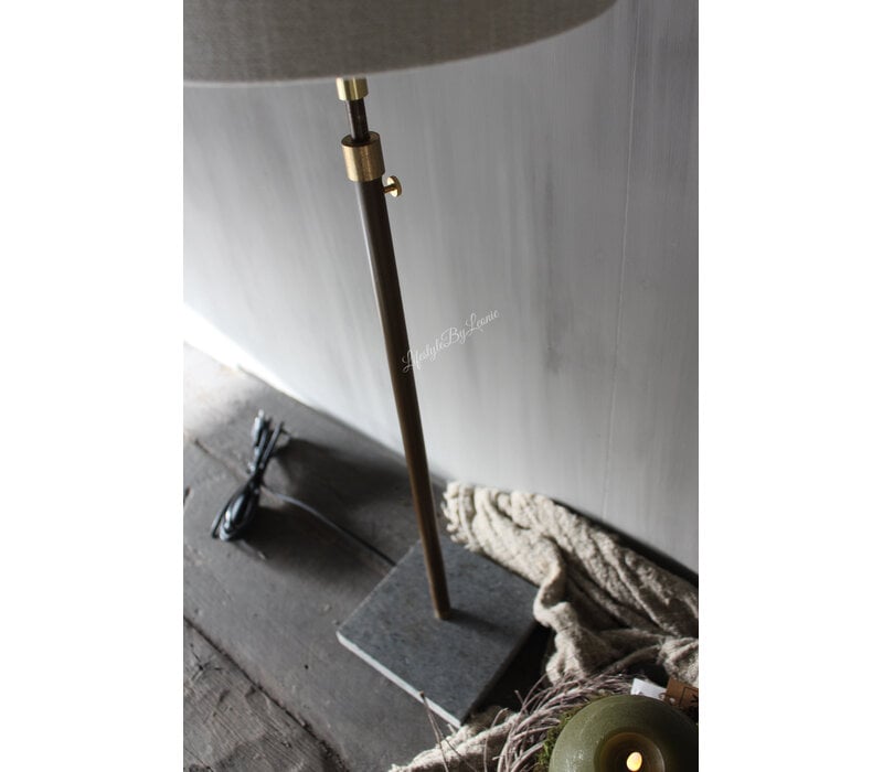 Tafellamp met hardstenen voet verstelbaar 60cm