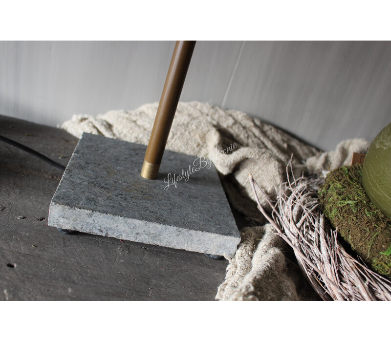 Tafellamp met hardstenen voet verstelbaar 60 cm