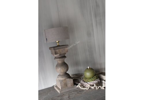 Baluster lampvoet Old brown 56cm