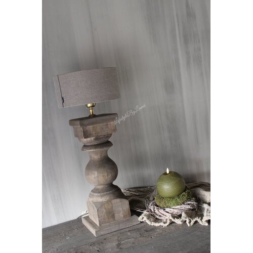Baluster lampvoet Old brown 56cm 