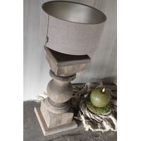 Baluster lampvoet Old brown 56cm
