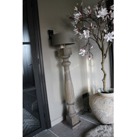 Baluster vloerlamp Old brown 125 cm