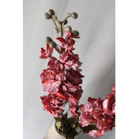 Brynxz zijden tak Delphinium burgundy 75 cm
