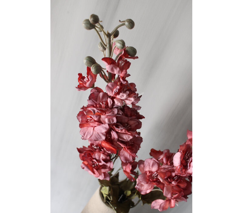 Brynxz zijden tak delphinium Burgundy 75cm