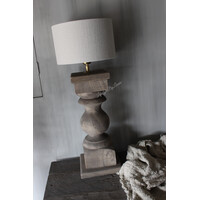 Baluster lampvoet Old brown 56 cm