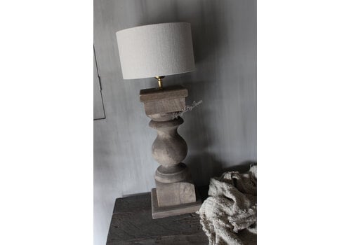 Baluster lampvoet Old brown 56 cm