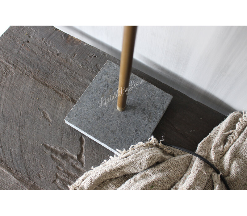 Tafellamp met hardstenen voet verstelbaar 60 cm