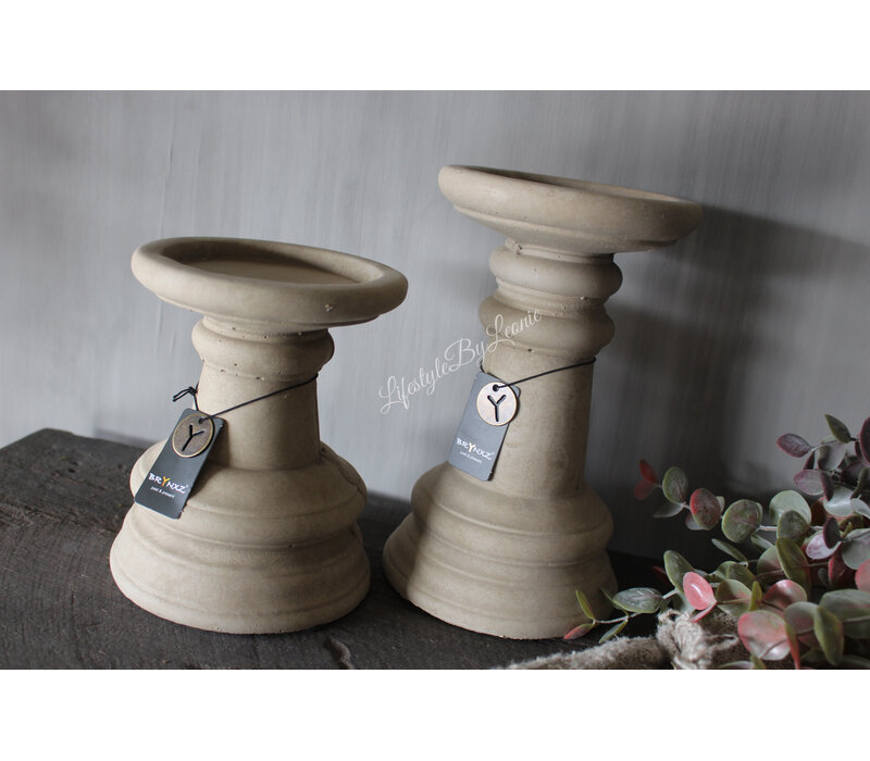Brynxz candleholder basic Taupe 23 cm