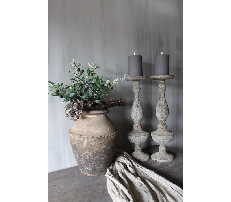 Outdoor LED kaars Mocca 10 x 15 cm