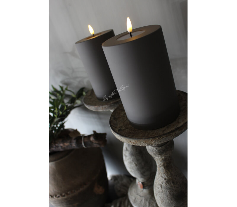 Outdoor LED kaars Mocca 10 x 15 cm