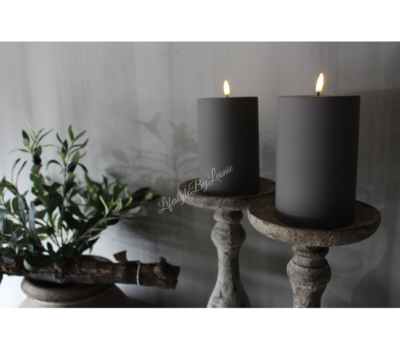 Outdoor LED kaars Mocca 10 x 15 cm