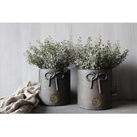 Brynxz planter with a bow Brown 18 cm