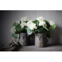 Brynxz planter with a bow Brown 18 cm