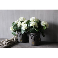 Namaak Hortensia in pot white 36 cm