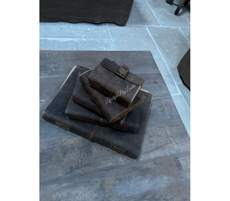 Hoffz Interior lederen notitie boekje XS