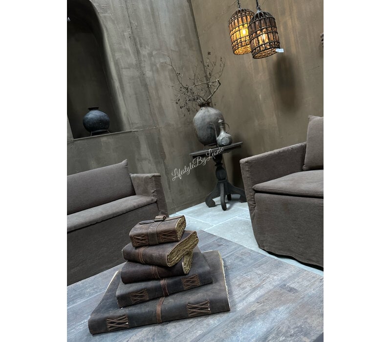 Hoffz Interior lederen notitie boekje XS