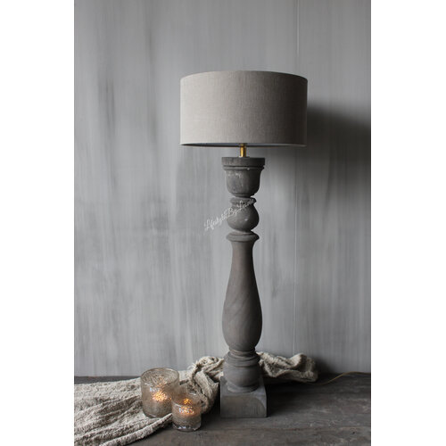 Aura Peeperkorn cilinder lampenkap Mud 30x15cm 