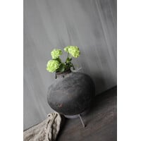 Hoffz Interior stenen ronde kruik op standaard 39x30cm