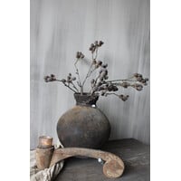 Hoffz Interior stenen ronde kruik op standaard 39x30cm