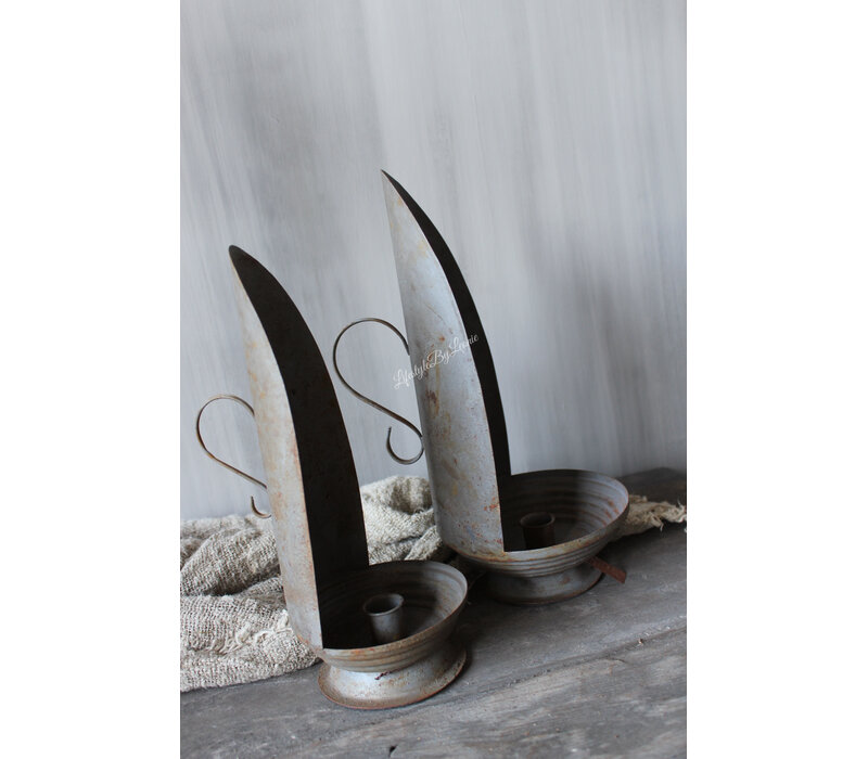 Hoffz Interior zinken Dinerkaars kandelaar M