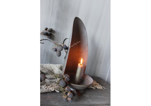 Hoffz Interior Hoffz Interior zinken kandelaar dinerkaars M