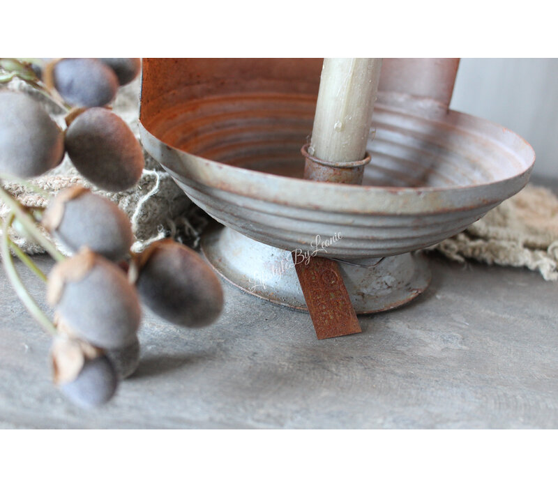 Hoffz Interior zinken Dinerkaars kandelaar M