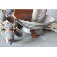 Hoffz Interior zinken Dinerkaars kandelaar S