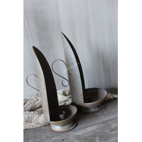 Hoffz Interior zinken Dinerkaars kandelaar S