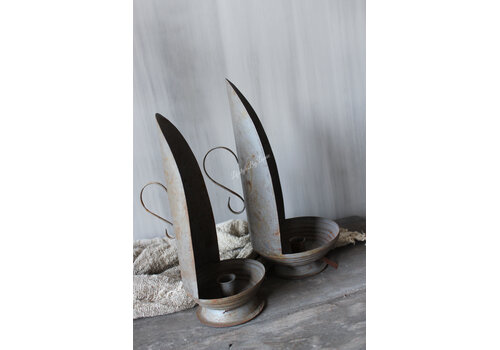 Hoffz Interior Hoffz Interior zinken kandelaar dinerkaars S