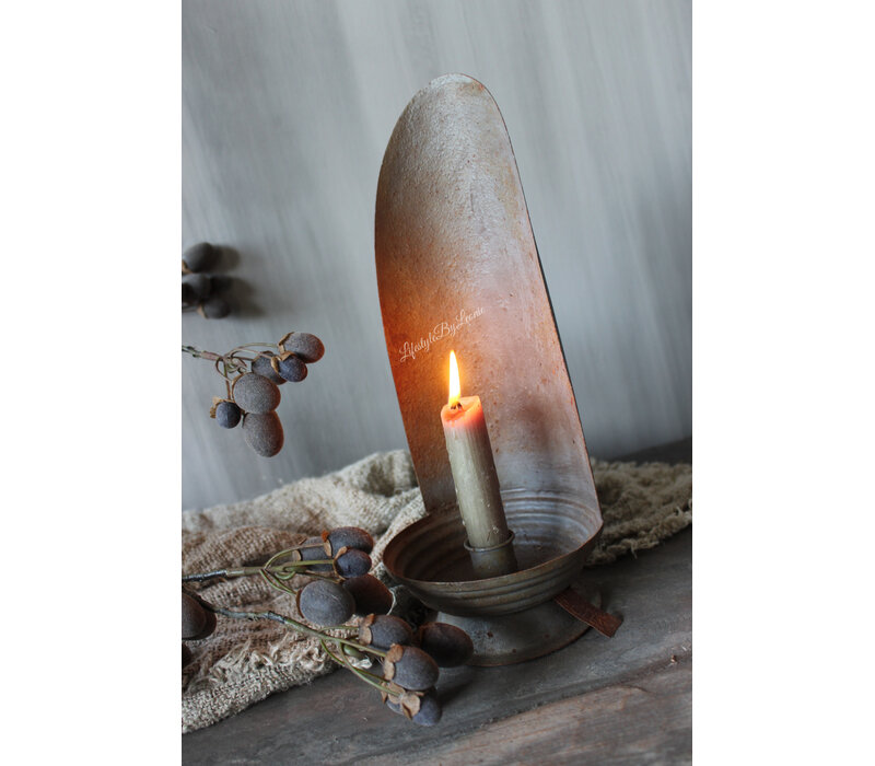 Hoffz Interior zinken Dinerkaars kandelaar S