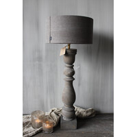 Cilinder lampenkap Luk taupe 30 x 15cm