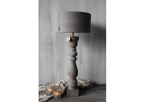 LUKSA Cilinder lampenkap Luk taupe 30 x 15cm