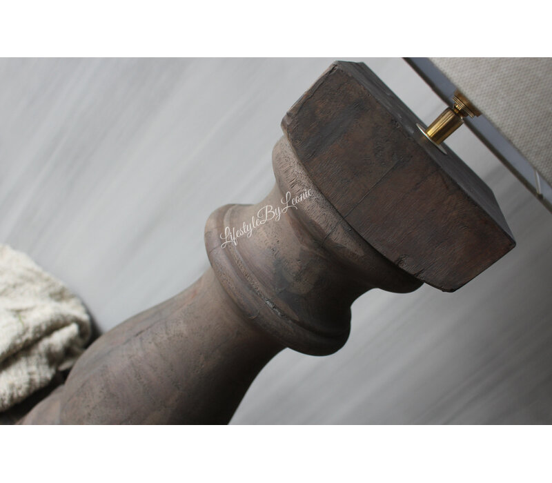 Baluster Lampvoet Antique Brown Ruby